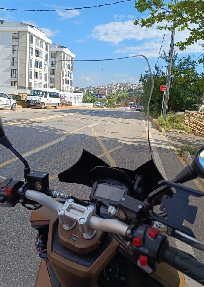 MOTOCAM Yuki Adventure 150 Ön Cam 2023-2026 Model 78cm Şeffaf Renkli 4mm UZUN