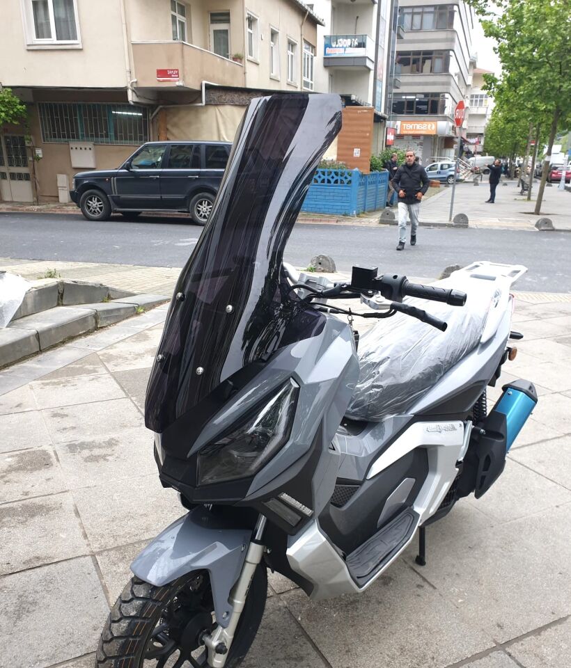 MOTOCAM RMG Moto Gusto Dream 150 Ön Cam 2023-2026 Model 78cm Siyah Renkli 4mm UZUN