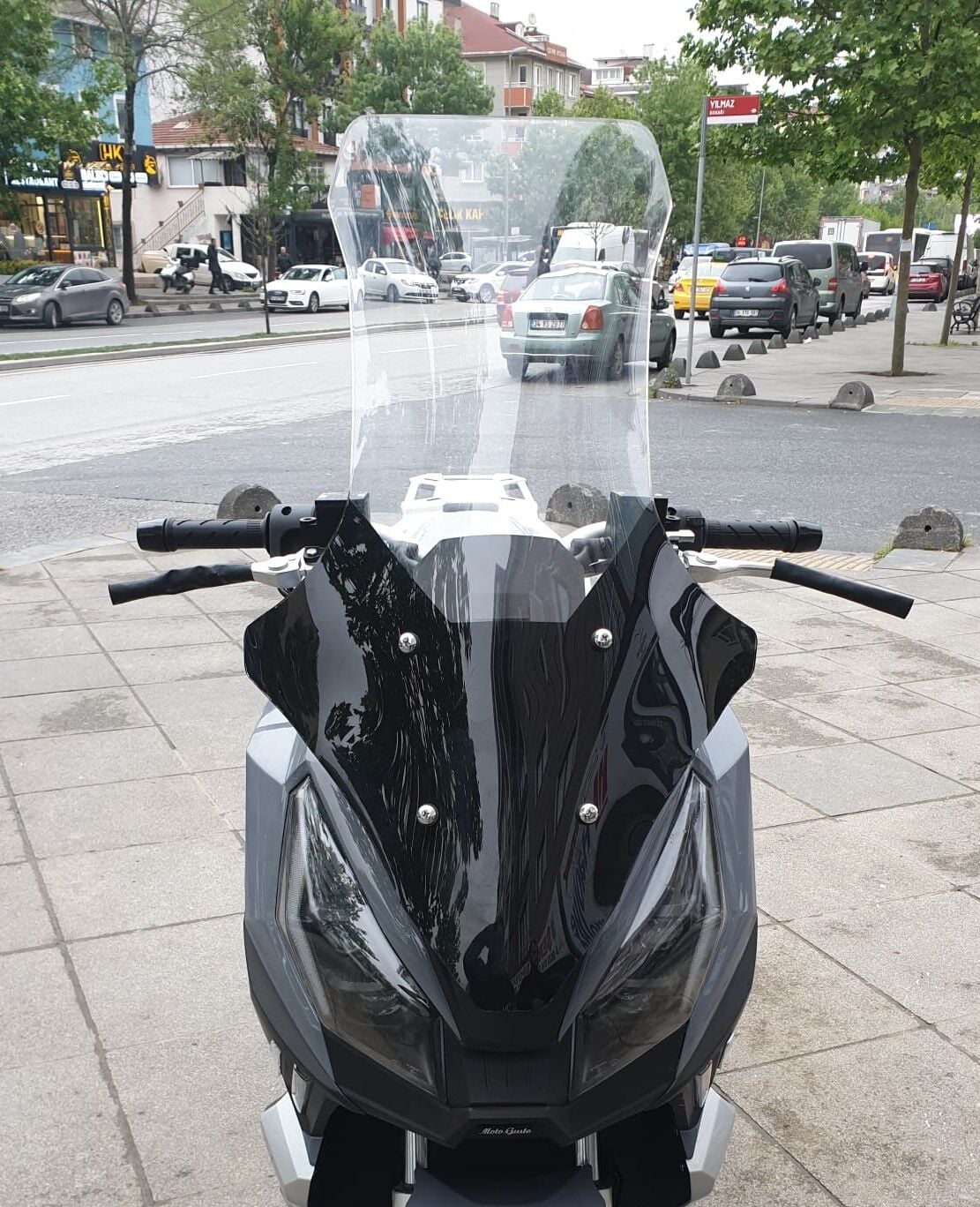 MOTOCAM RMG Moto Gusto Dream 150 Ön Cam 2023-2026 Model 78cm Şeffaf Renkli 4mm UZUN