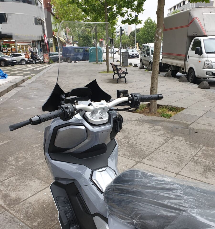 MOTOCAM RMG Moto Gusto Dream 150 Ön Cam 2023-2026 Model 78cm Şeffaf Renkli 4mm UZUN