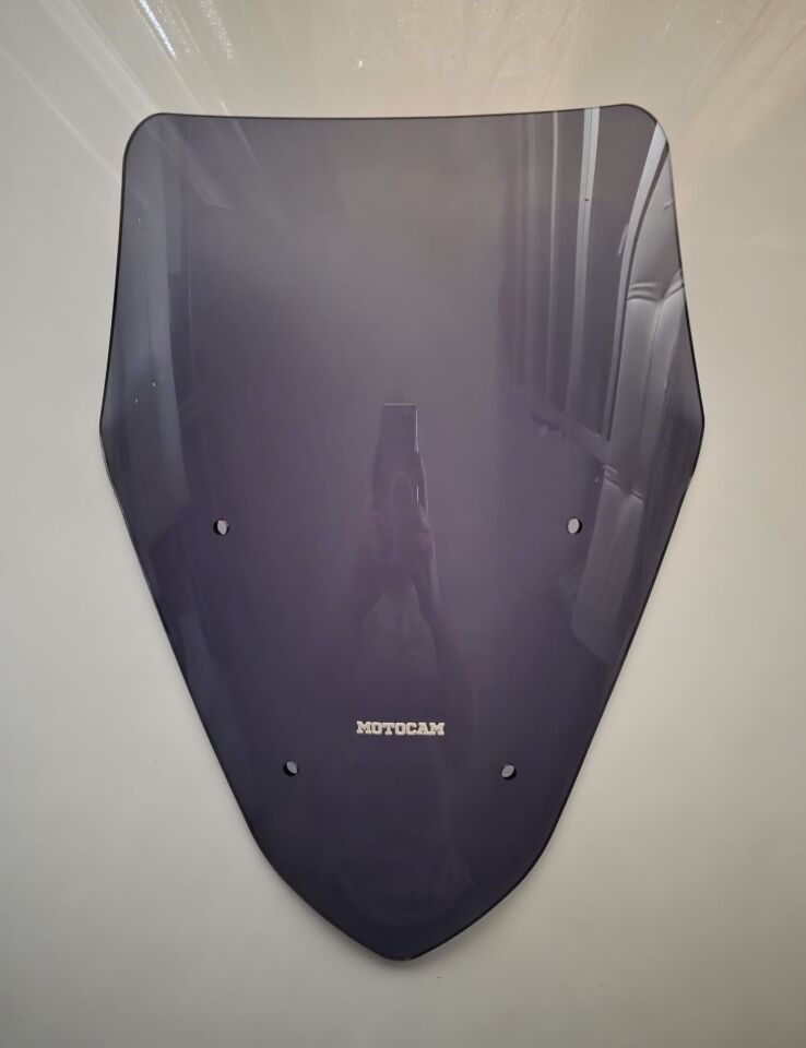 MOTOCAM Peugeot Pulsion 125 Ön Cam 2022-2026 Model 43cm Füme Renkli 4mm UZUN