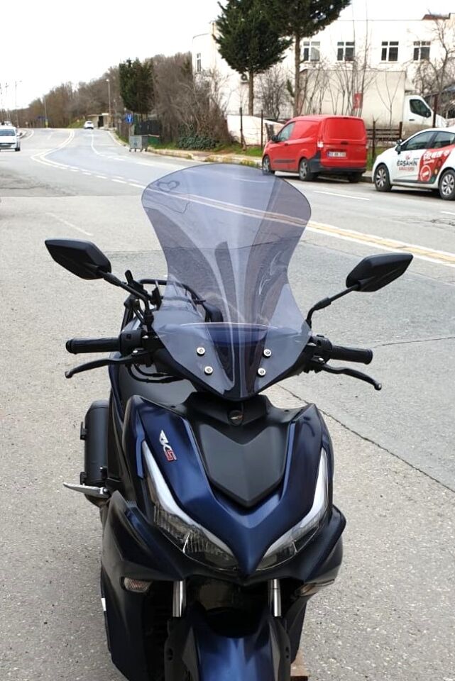 MOTOCAM Motolüx IST 34  Ön Cam 2025-2026 Model 54cm Füme Renkli 4mm