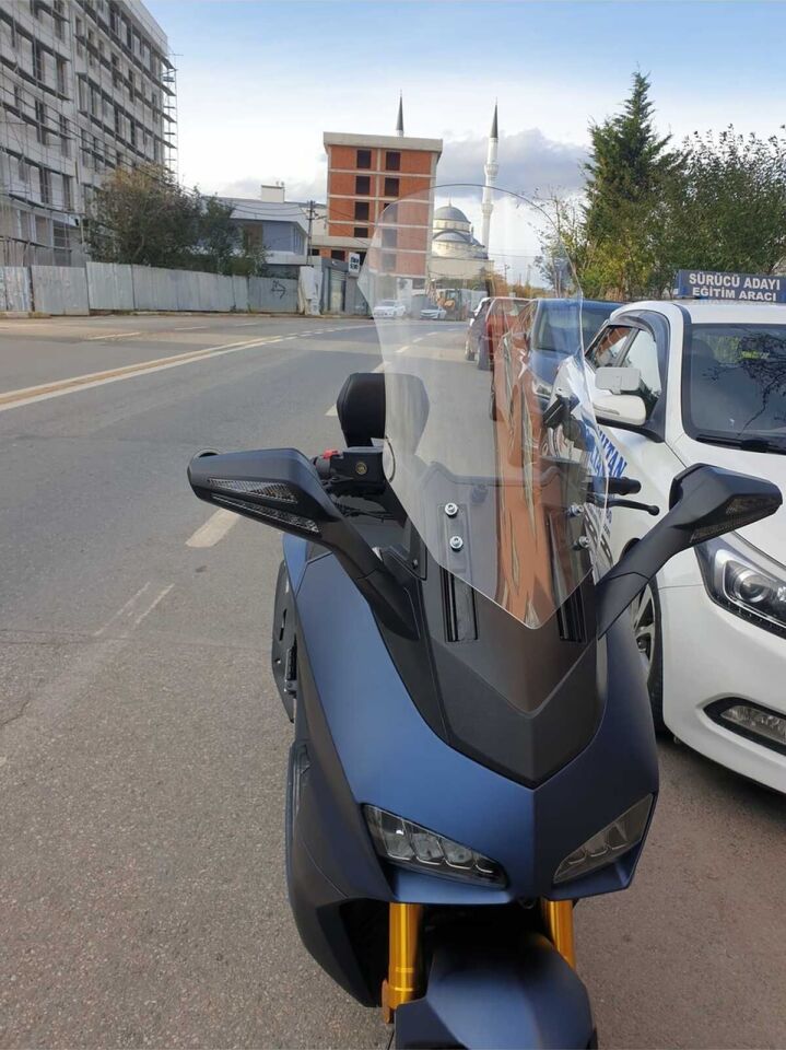 MOTOCAM Yuki Huracan 250 Ön Cam 2022-2026 Model 62cm Şeffaf Renkli 4mm