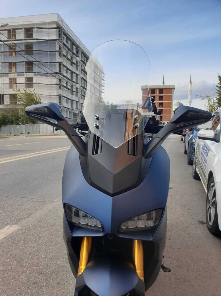 MOTOCAM Yuki Huracan 250 Ön Cam 2022-2026 Model 62cm Şeffaf Renkli 4mm