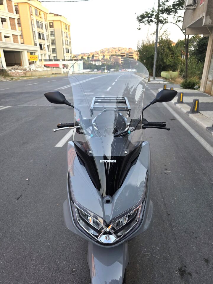 MOTOCAM Motolüx MCX 125 Ön Cam 2024-2026 Model 68cm Şeffaf Renkli 4mm