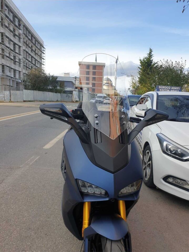 MOTOCAM Yuki Huracan 250 Ön Cam 2022-2026 Model 70cm Şeffaf Renkli 4mm