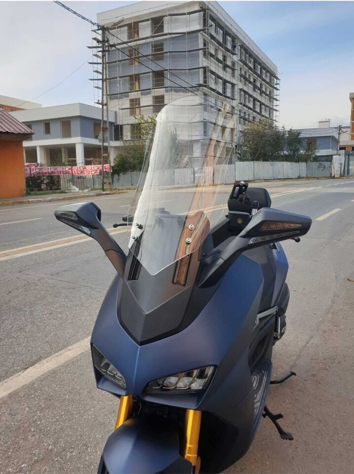 MOTOCAM Yuki Huracan 250 Ön Cam 2022-2026 Model 70cm Şeffaf Renkli 4mm