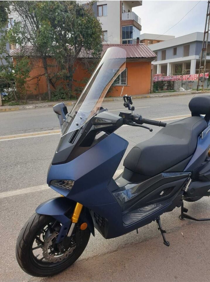 MOTOCAM Yuki Huracan 250 Ön Cam 2022-2026 Model 70cm Şeffaf Renkli 4mm
