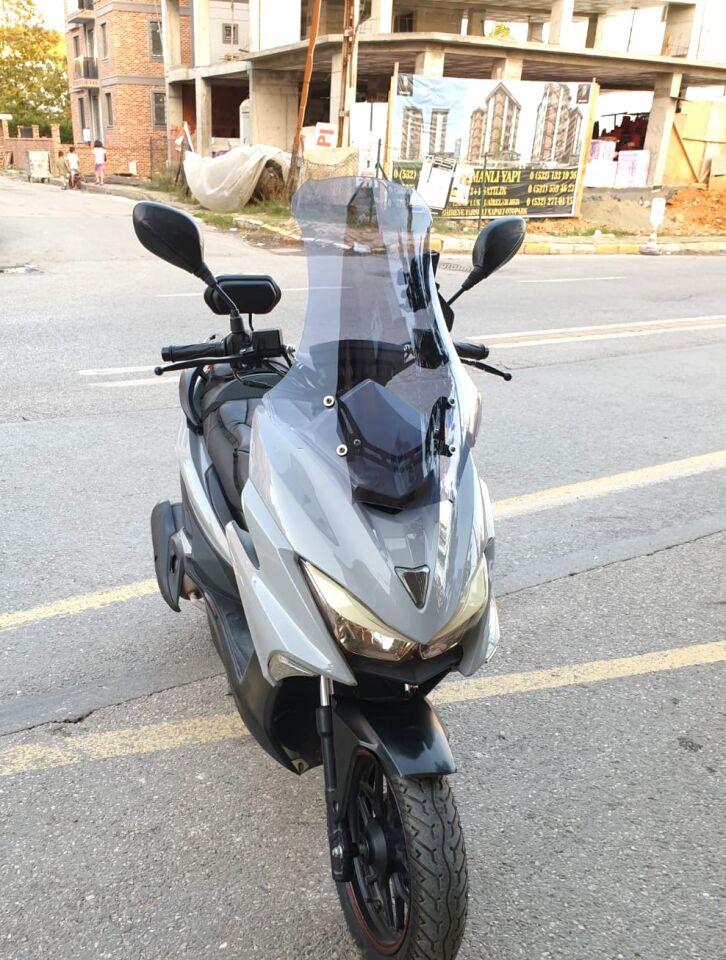 MOTOCAM Motolüx Mtx 125 Ön Cam 2022-2026 Model 75cm Füme Renkli 4mm UZUN