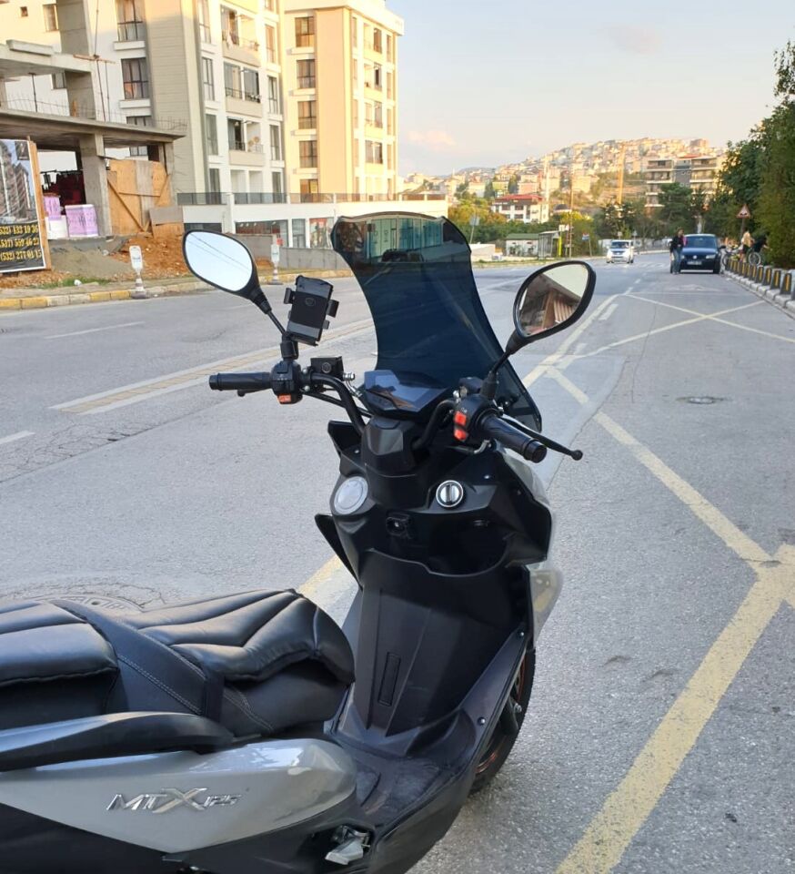 MOTOCAM Motolüx Mtx 125 Ön Cam 2022-2026 Model 75cm Siyah Renkli 4mm UZUN