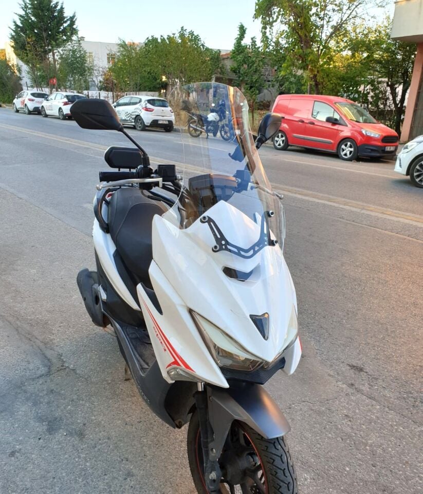 MOTOCAM Motolüx Mtx 125 Ön Cam 2022-2026 Model 75cm Şeffaf Renkli 4mm UZUN