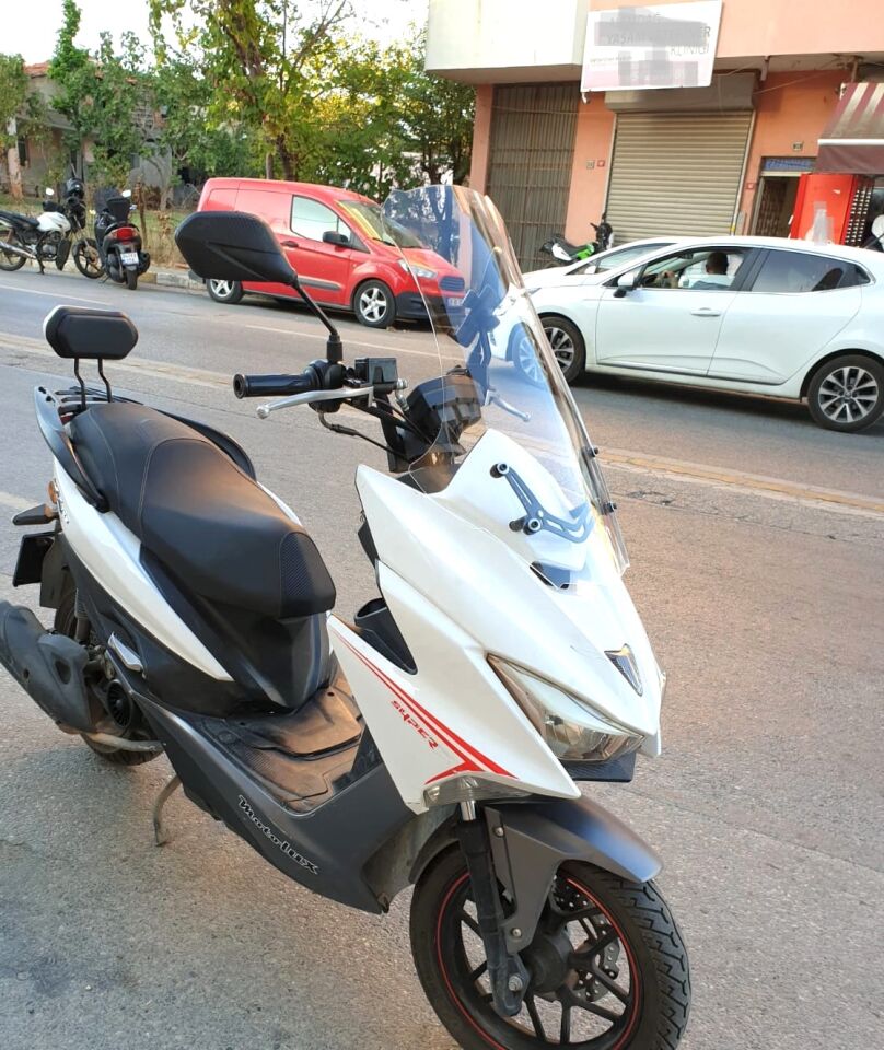 MOTOCAM Motolüx Mtx 125 Ön Cam 2022-2026 Model 75cm Şeffaf Renkli 4mm UZUN