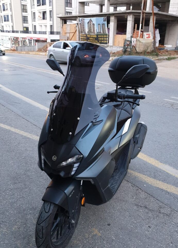 MOTOCAM Yuki Vampire 125 Ön Cam 2023-2026 Model 72cm Siyah Renkli 4mm