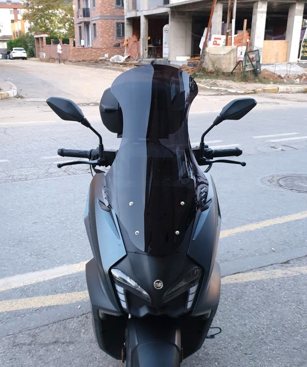 MOTOCAM Yuki Vampire 125 Ön Cam 2023-2026 Model 72cm Siyah Renkli 4mm