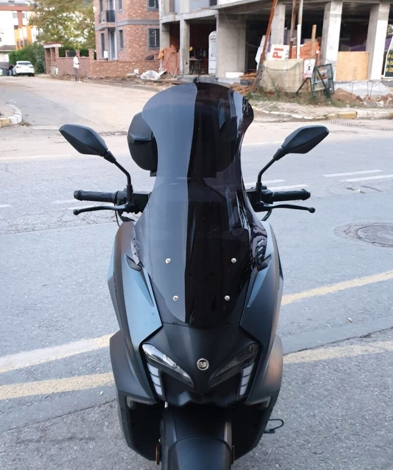 MOTOCAM Yuki Vampire 125 Ön Cam 2023-2026 Model 72cm Siyah Renkli 4mm