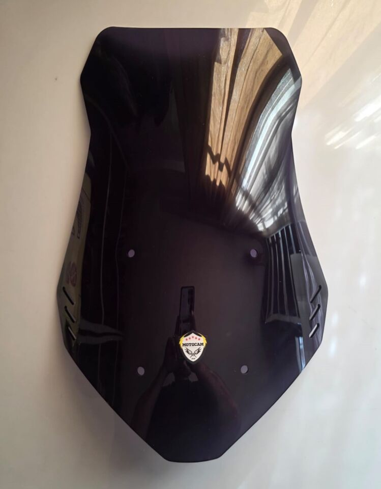 MOTOCAM Motolüx Wow 150  Ön Cam 2023-2026 Model 55cm Siyah Renkli 4mm KISA