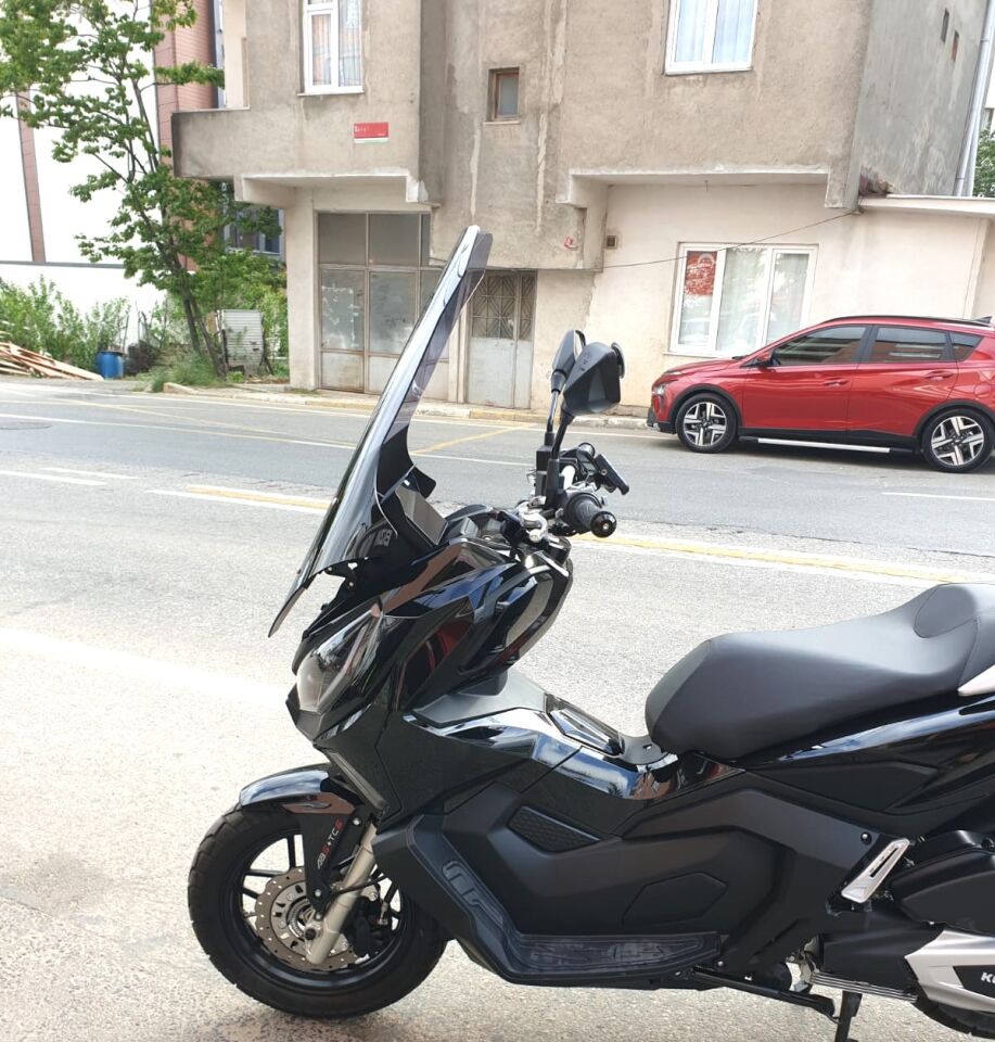 MOTOCAM Motolüx Wow 150  Ön Cam 2023-2026 Model 78cm Füme Renkli 4mm UZUN