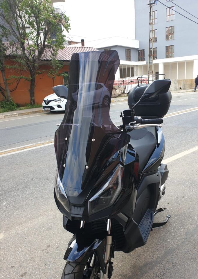 MOTOCAM Motolüx Wow 150  Ön Cam 2023-2026 Model 78cm Siyah Renkli 4mm UZUN