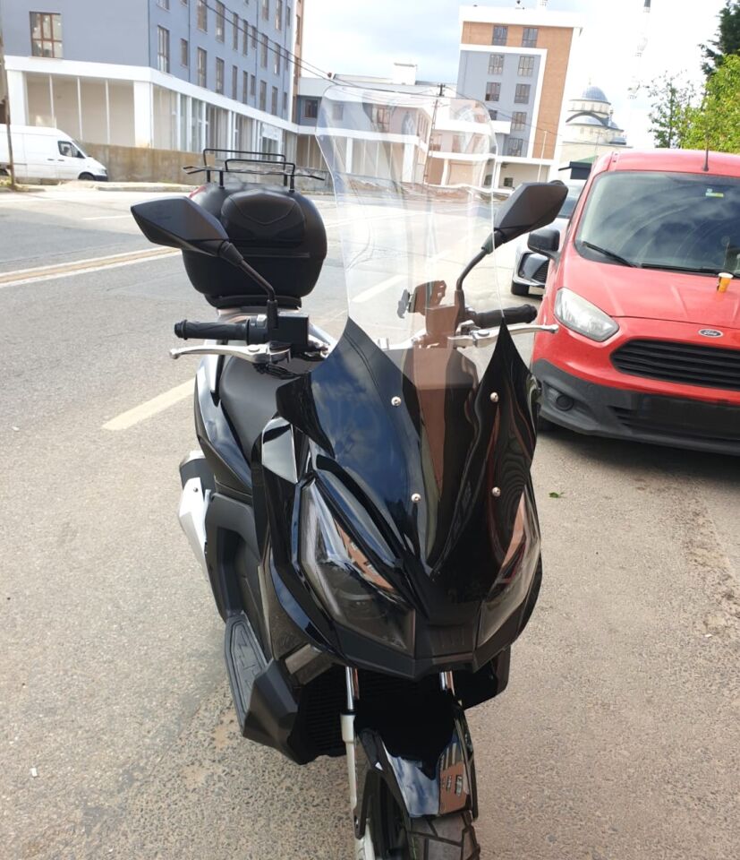 MOTOCAM Motolüx Wow 150  Ön Cam 2023-2026 Model 78cm Şeffaf Renkli 4mm UZUN