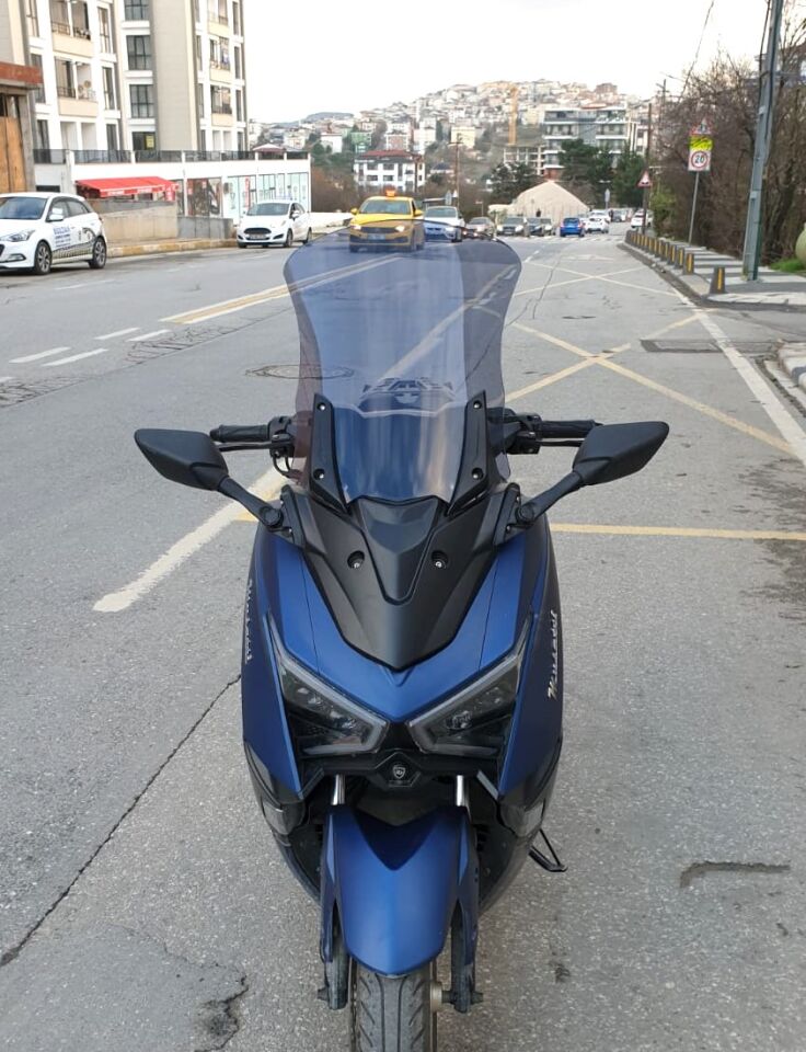 MOTOCAM Musatti Glamaro Max 125 Ön Cam 2023-2026 Model 50cm Füme Renkli 4mm UZUN