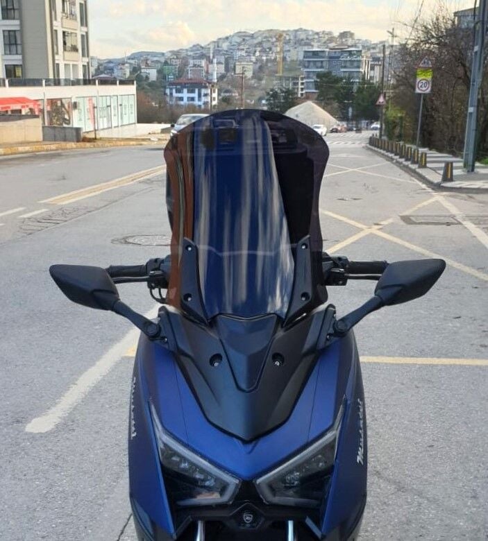 MOTOCAM Musatti Glamaro Max 125 Ön Cam 2023-2026 Model 50cm Siyah Renkli 4mm UZUN
