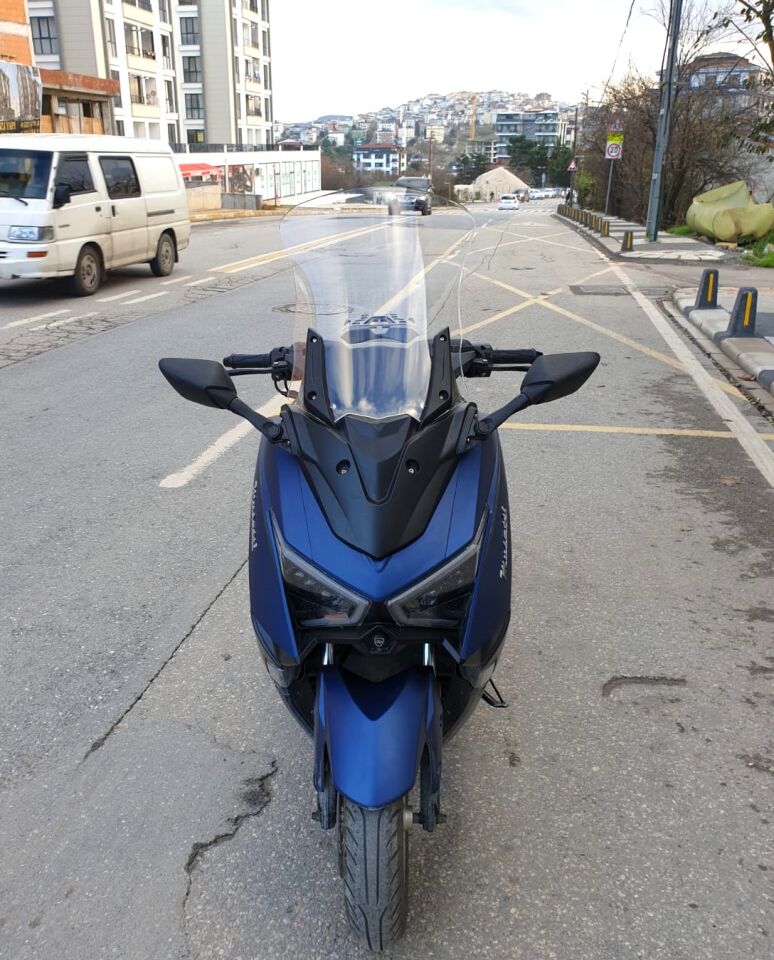 MOTOCAM Musatti Glamaro Max 125 Ön Cam 2023-2026 Model 50cm Şeffaf Renkli 4mm UZUN