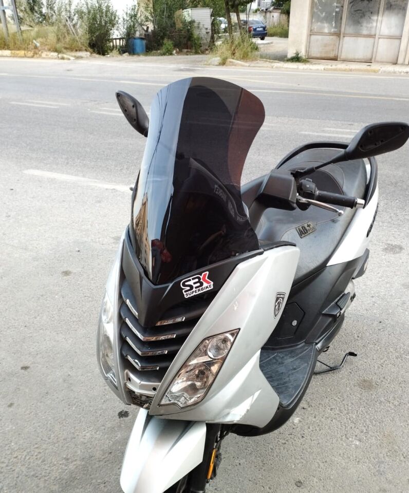 MOTOCAM Peugeot Citystar 200 Ön Cam 2017-2018 Model 56cm Siyah Renkli 4mm UZUN