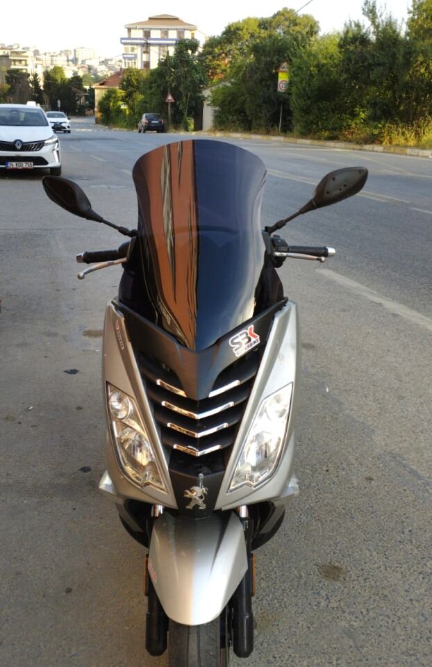 MOTOCAM Peugeot Citystar 200 Ön Cam 2017-2018 Model 56cm Siyah Renkli 4mm UZUN