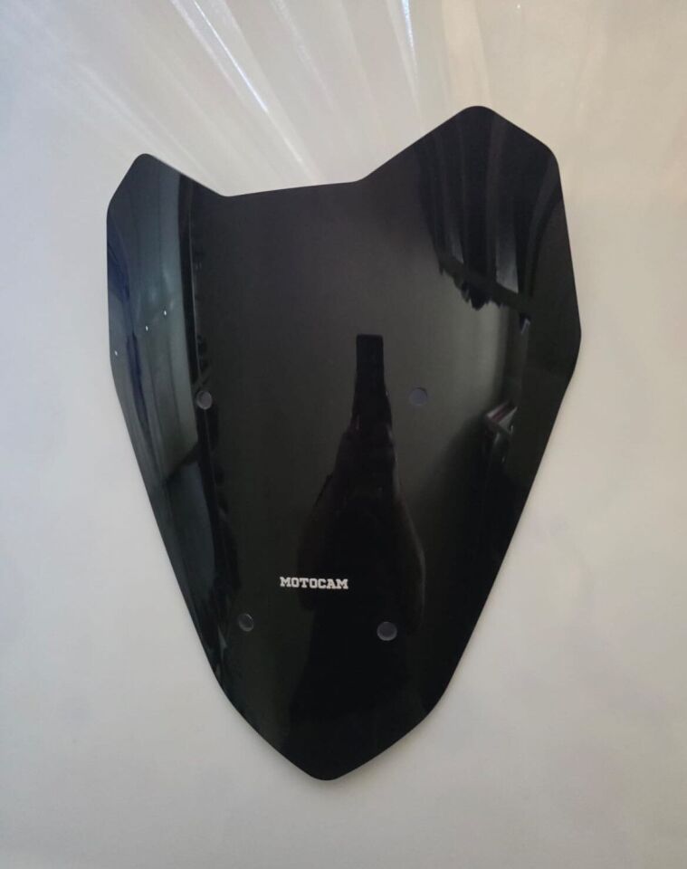 MOTOCAM Honda NC 700 750 X Ön Cam 2012-2015 Model 40cm Siyah Renkli 4mm SPORTİF