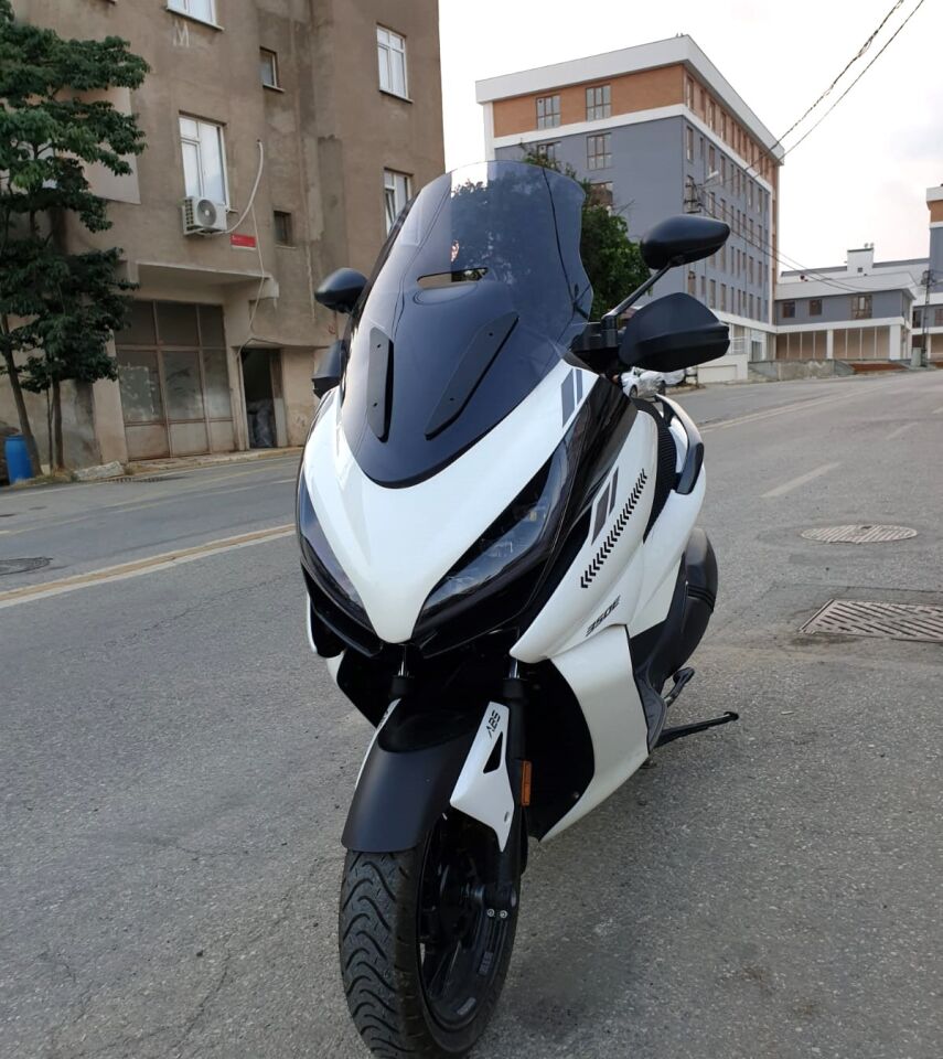 MOTOCAM Zontes 350 E Ön Cam 2022-2023 Model 70cm Füme Renkli 4mm