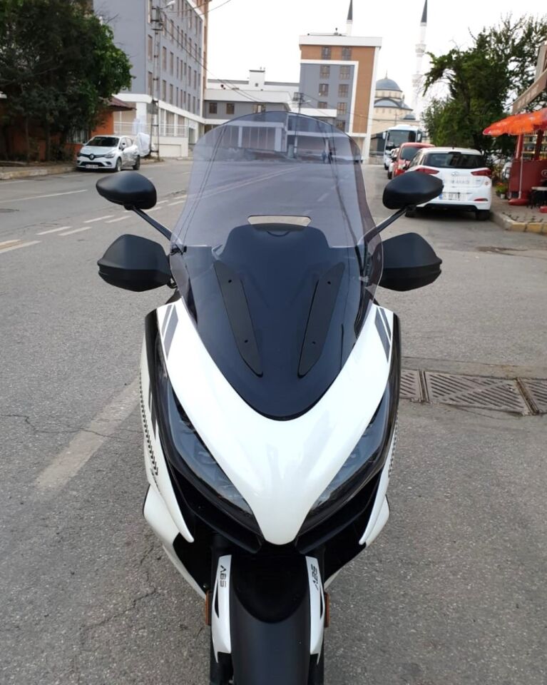 MOTOCAM Zontes 350 E Ön Cam 2022-2023 Model 70cm Füme Renkli 4mm