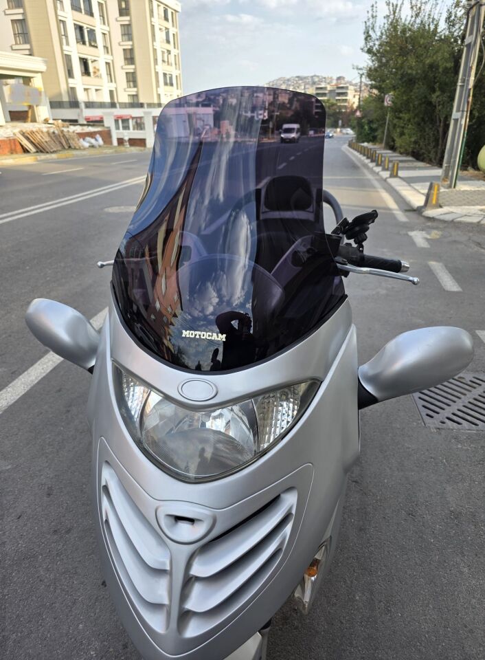 MOTOCAM Kymco Grand Dink Ön Cam 2002-2013 Model 47cm Siyah Renkli 4mm