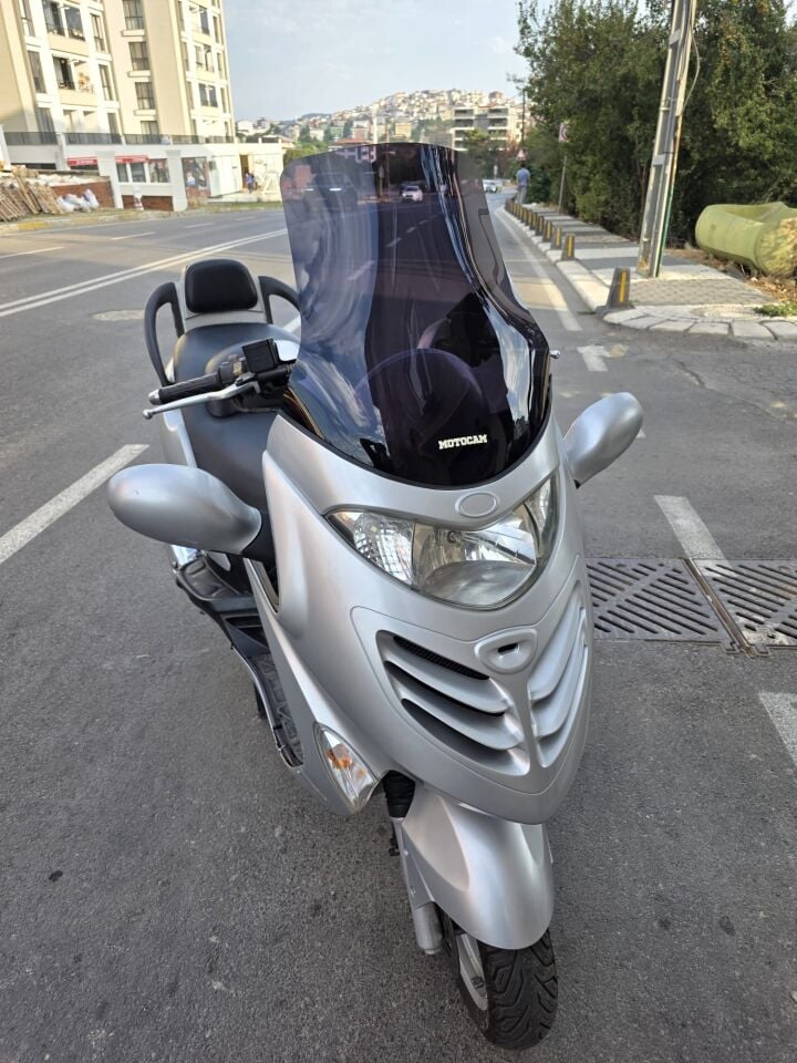 MOTOCAM Kymco Grand Dink Ön Cam 2002-2013 Model 47cm Siyah Renkli 4mm