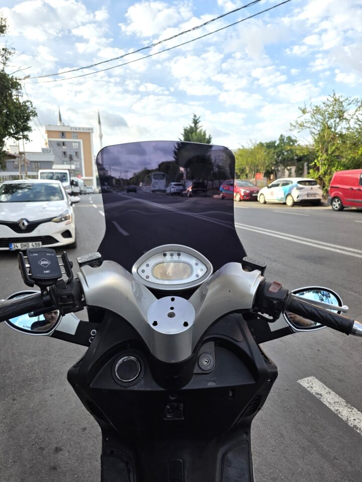 MOTOCAM Kymco Grand Dink Ön Cam 2002-2013 Model 47cm Siyah Renkli 4mm