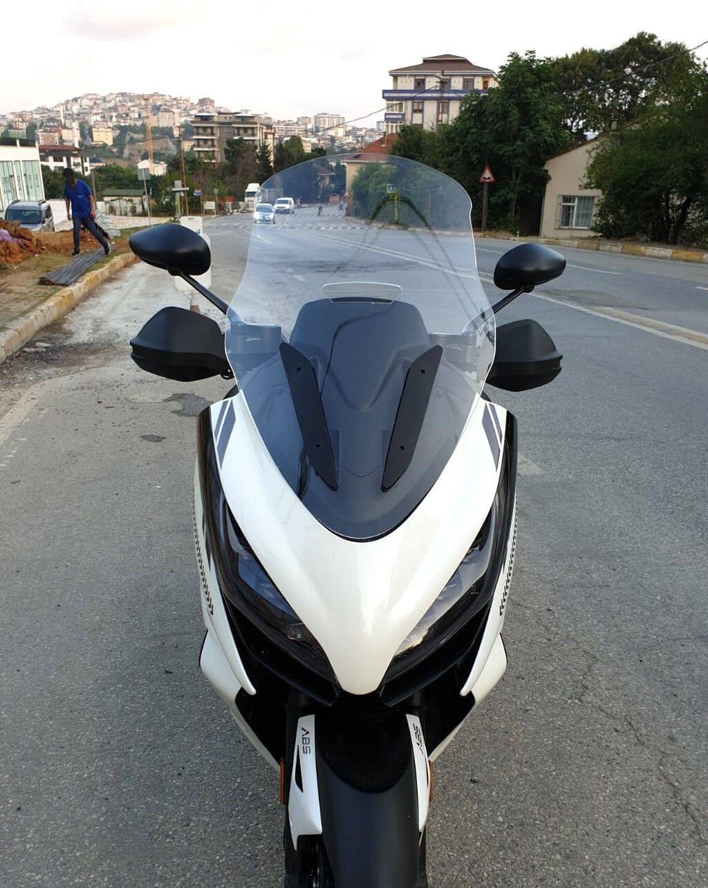 MOTOCAM Zontes 350 E Ön Cam 2022-2023 Model 70cm Şeffaf Renkli 4mm