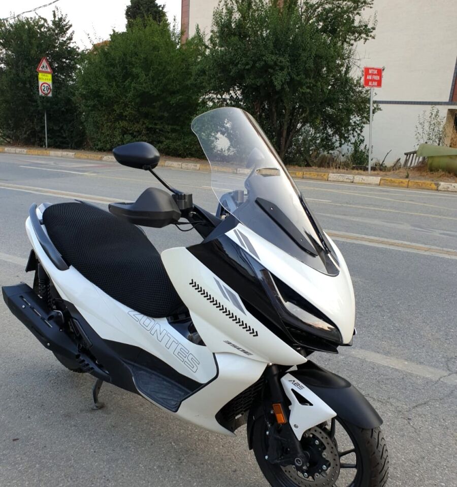 MOTOCAM Zontes 350 E Ön Cam 2022-2023 Model 70cm Şeffaf Renkli 4mm