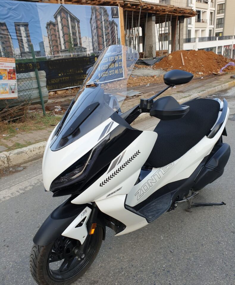 MOTOCAM Zontes 350 E Ön Cam 2022-2023 Model 70cm Şeffaf Renkli 4mm