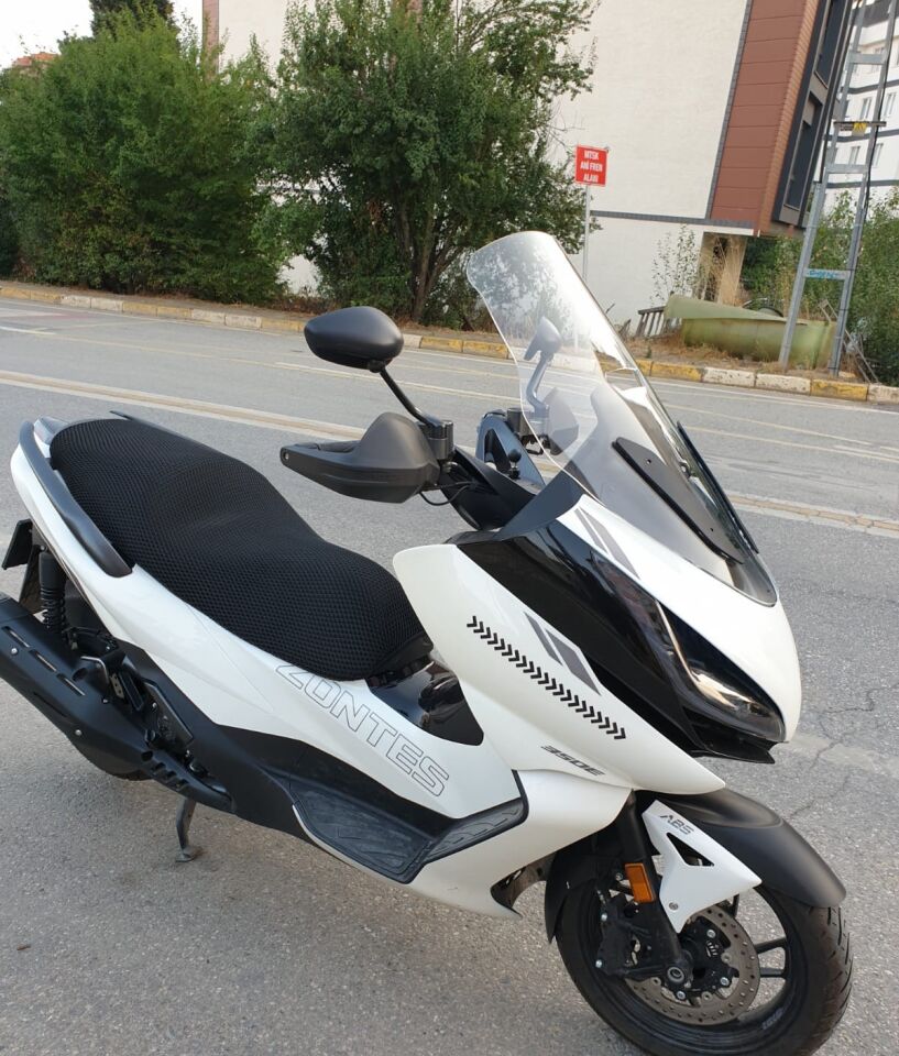 MOTOCAM Zontes 350 E Ön Cam 2022-2023 Model 70cm Şeffaf Renkli 4mm