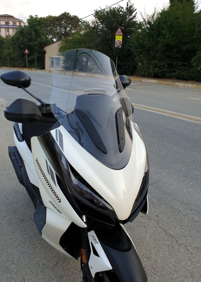 MOTOCAM Zontes 350 E Ön Cam 2022-2023 Model 70cm Şeffaf Renkli 4mm
