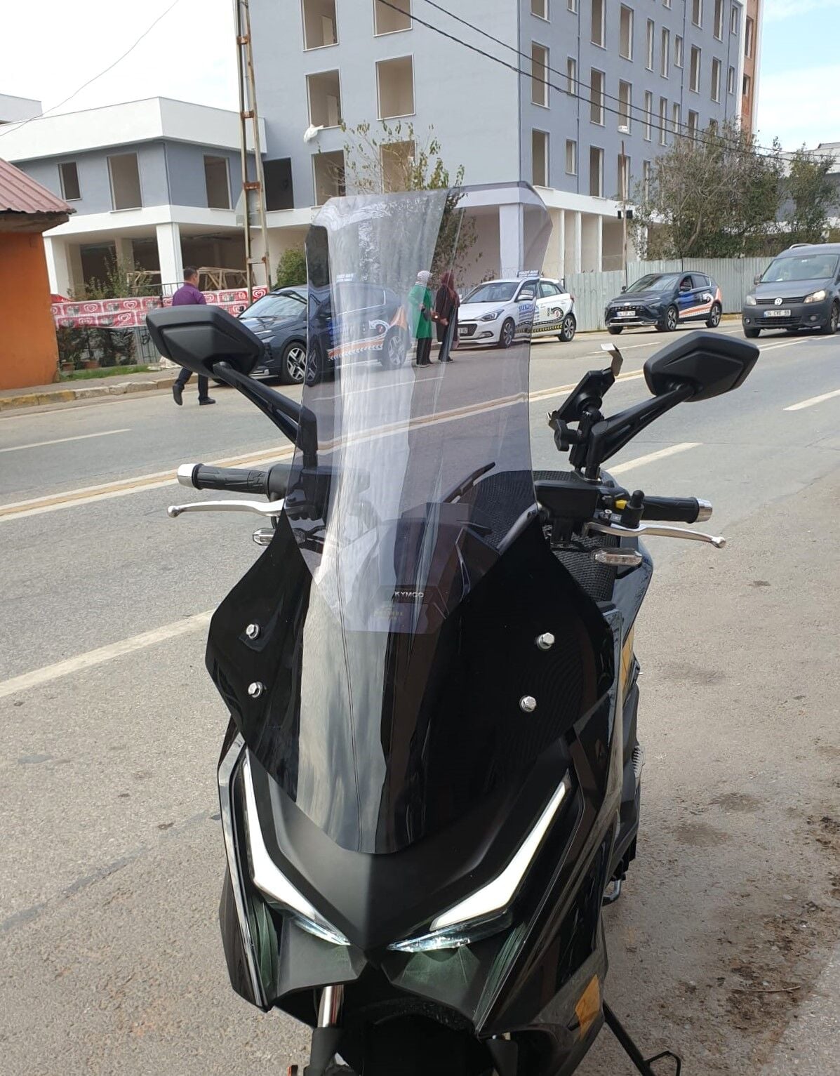 MOTOCAM Kymco Krv 200 Ön Cam 2022-2026 Model 75cm Füme Renkli 4mm UZUN
