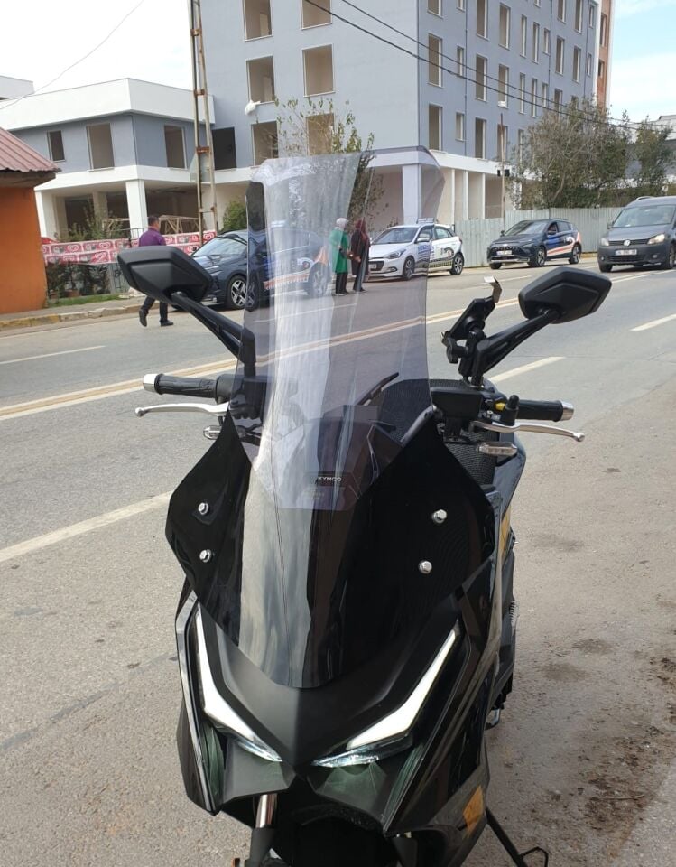 MOTOCAM Kymco Krv 200 Ön Cam 2022-2026 Model 75cm Füme Renkli 4mm UZUN