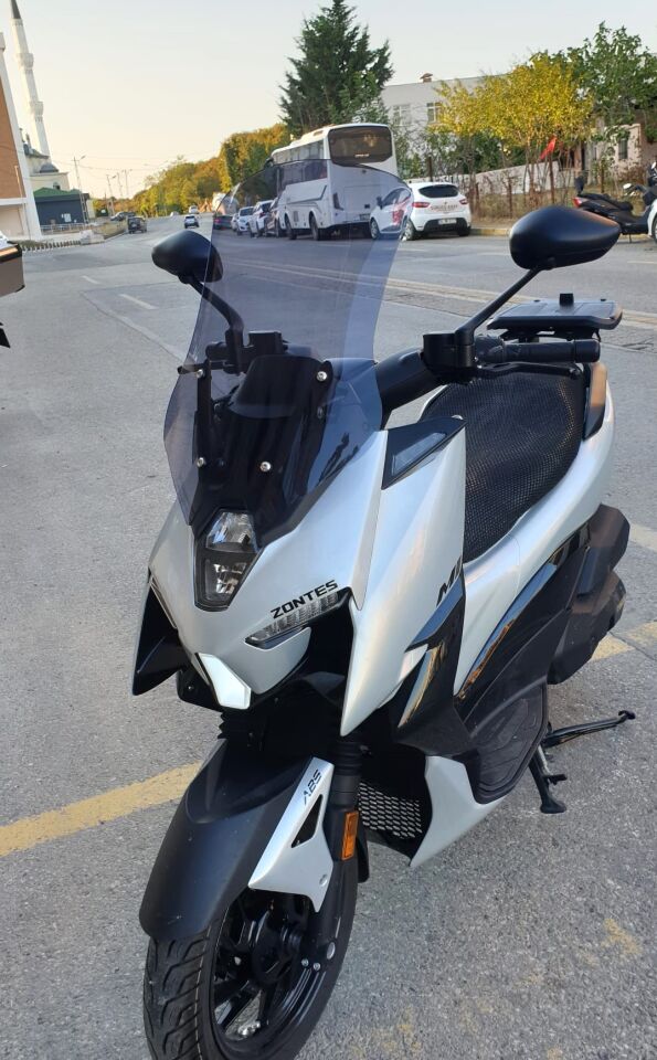 MOTOCAM Zontes ZT 125 Ön Cam 2025-2026 Model 55cm Füme Renkli 4mm