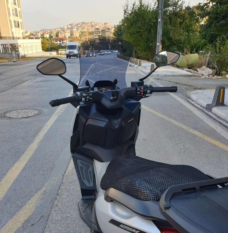 MOTOCAM Zontes ZT 125 Ön Cam 2025-2026 Model 55cm Füme Renkli 4mm