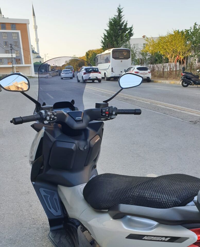 MOTOCAM Zontes ZT 125 Ön Cam 2025-2026 Model 55cm Füme Renkli 4mm