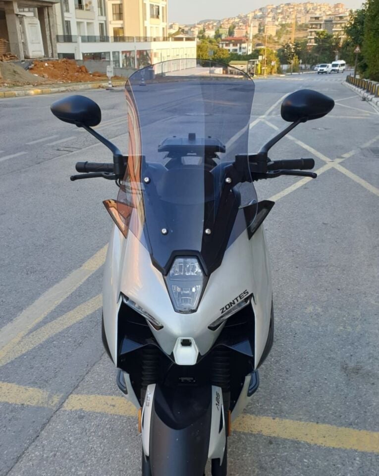 MOTOCAM Zontes ZT 125 Ön Cam 2025-2026 Model 55cm Füme Renkli 4mm