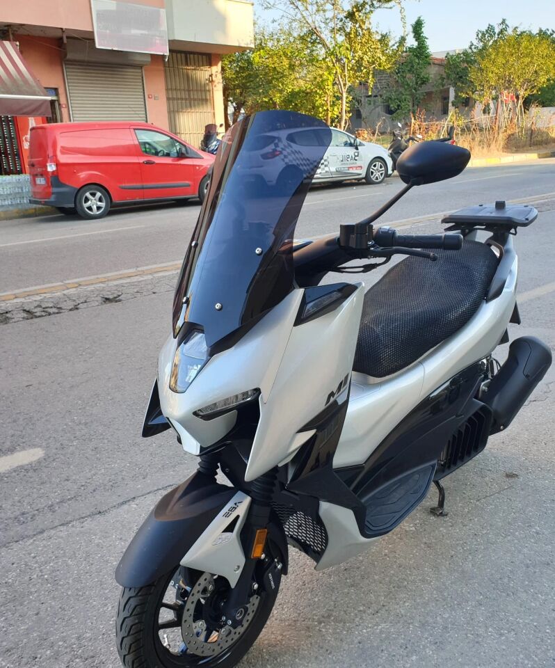 MOTOCAM Zontes ZT 125 Ön Cam 2025-2026 Model 55cm Siyah Renkli 4mm