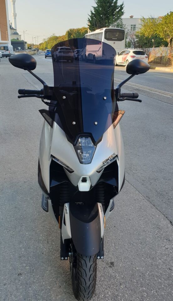 MOTOCAM Zontes ZT 125 Ön Cam 2025-2026 Model 55cm Siyah Renkli 4mm