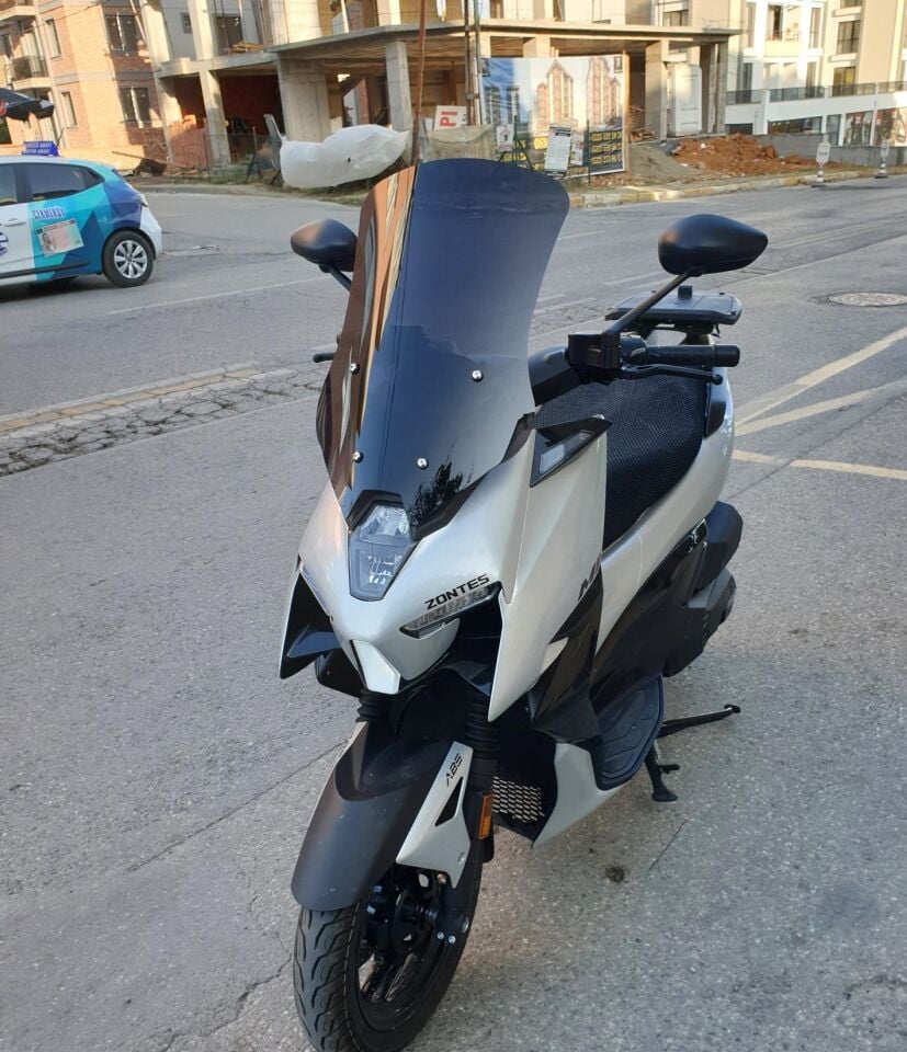 MOTOCAM Zontes ZT 125 Ön Cam 2025-2026 Model 55cm Siyah Renkli 4mm