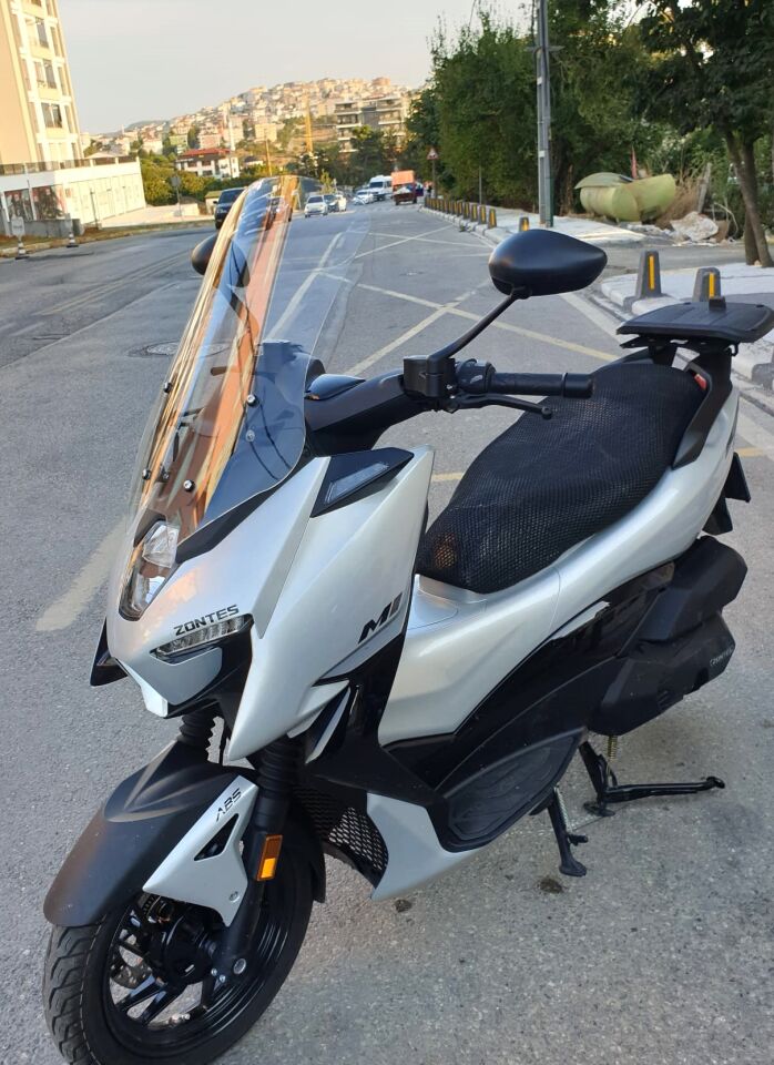 MOTOCAM Zontes ZT 125 Ön Cam 2025-2026 Model 55cm Şeffaf Renkli 4mm