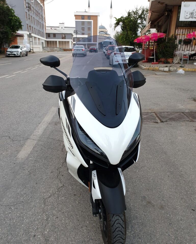 MOTOCAM Zontes ZT 250 T-E Ön Cam 2023-2026 Model 73cm Füme Renkli 4mm